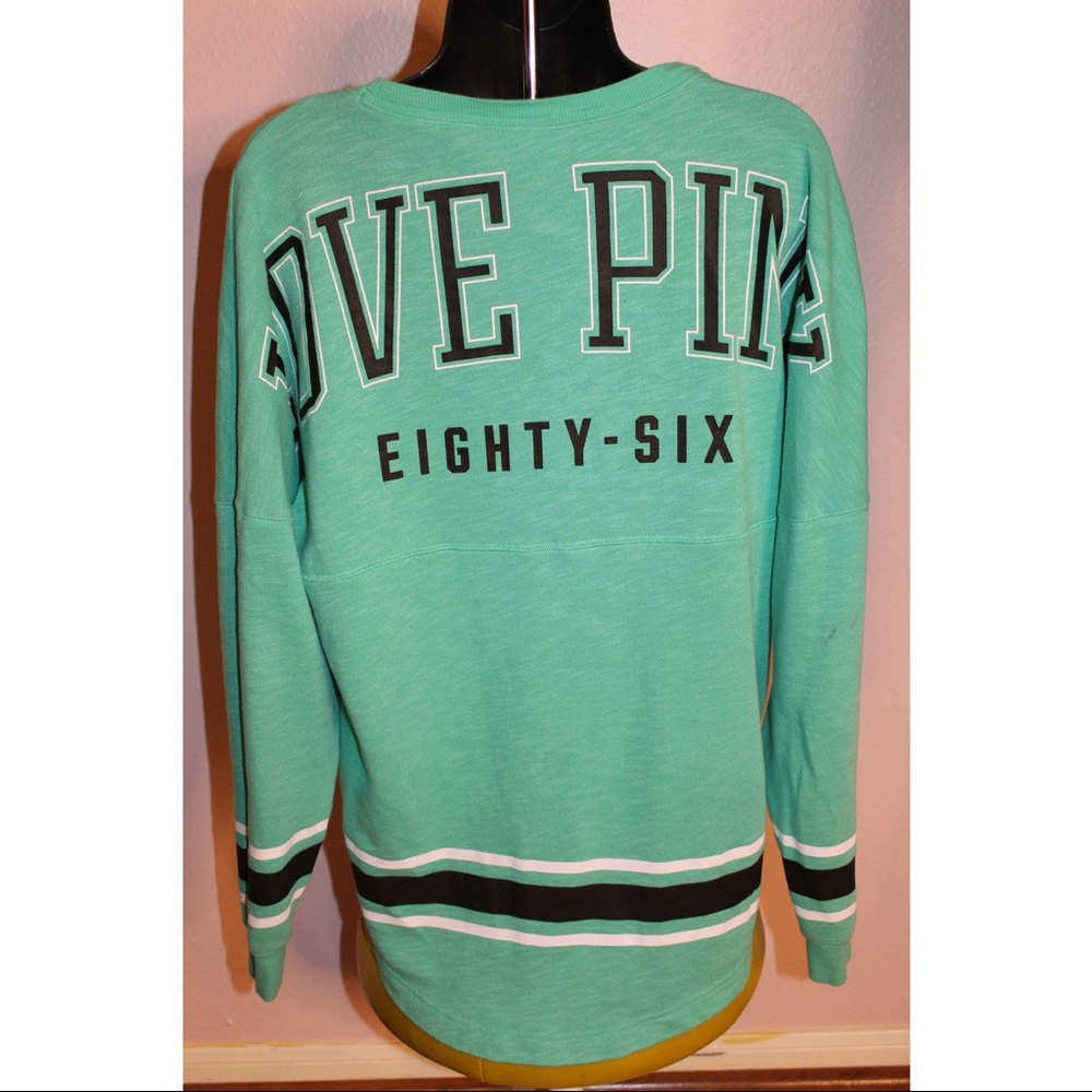 PINK VS- Green Love Pink Lounge Shirt